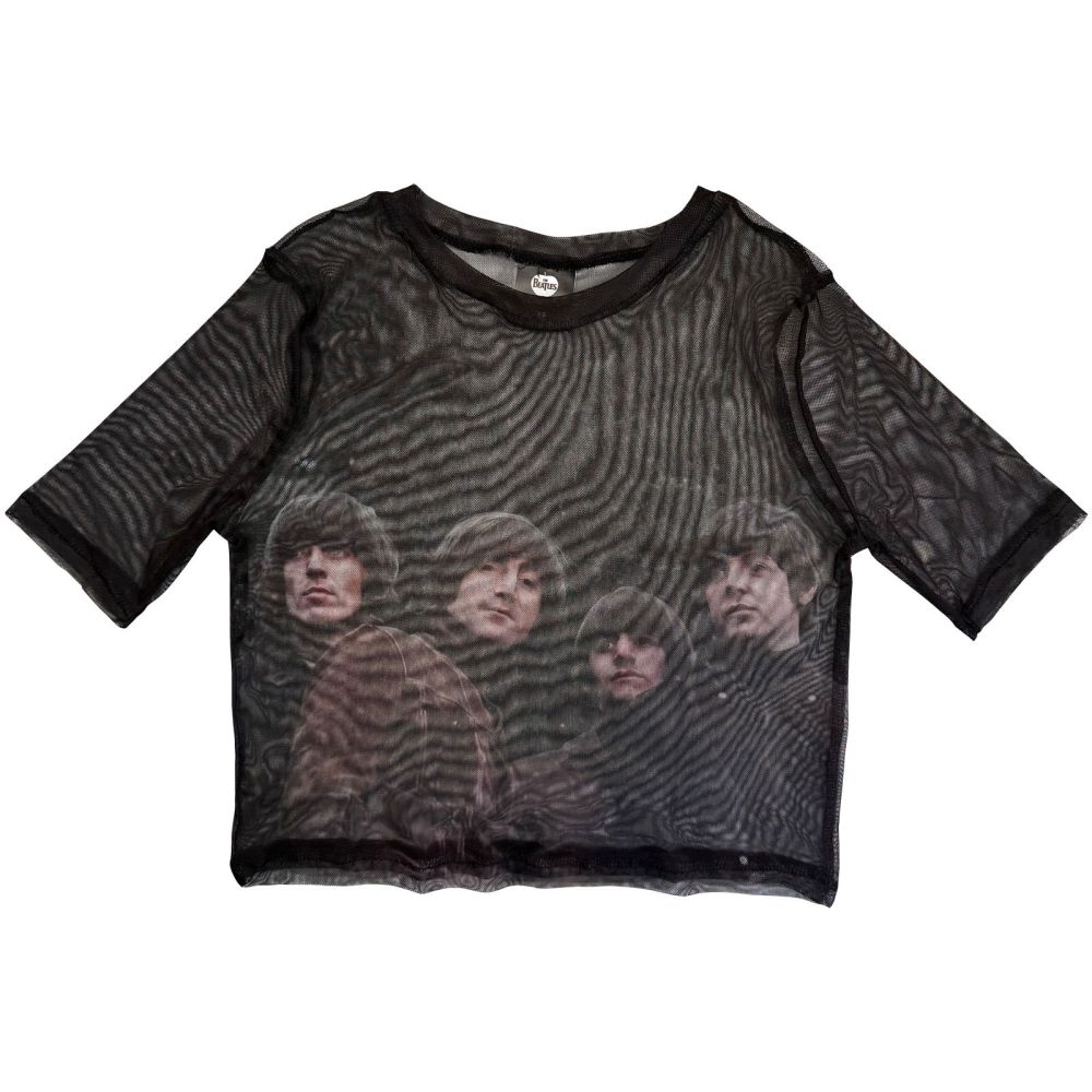 The Beatles - Rubber Soul Crop top - Zwart